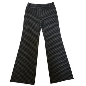 Emo Grunge Y2K Striped Flare Leg The Limited Low Rise Workwear Pants Size 4
